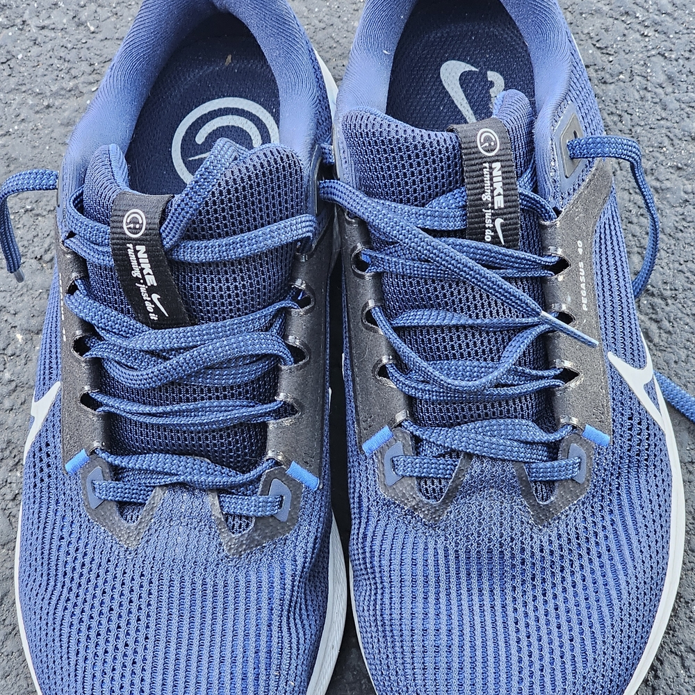 Nike Air Zoom Pegasus 40 Midnight Navy Blue/White Mens Running Shoes
